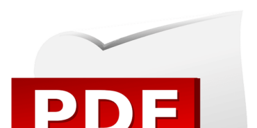 logo PDF sur une page blanche
